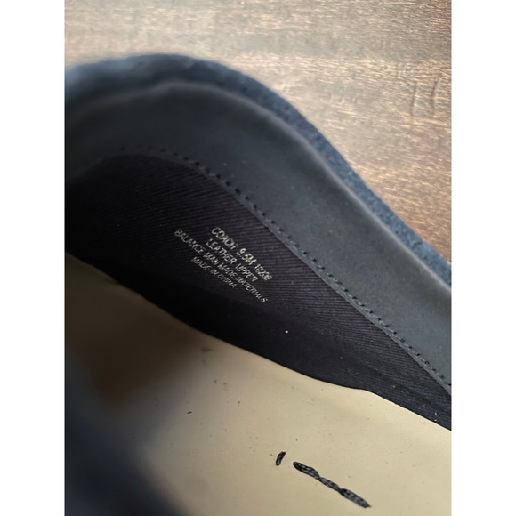 Nakedfeet Coach Navy Suede Leather Platform Clogs Mules Shoes 9.5M Chunky Y2K - Picture 7 of 7